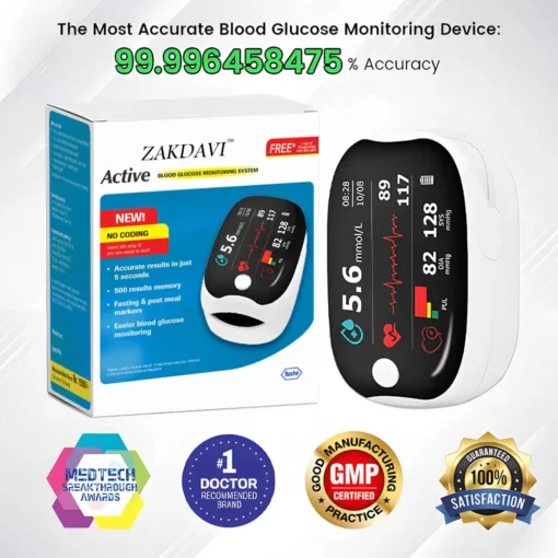 Zakdavi™ GlucoSense Laser Blood Glucose Monitoring Device