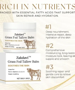 ZAKDAVI™ Grass Fed Tallow Balm