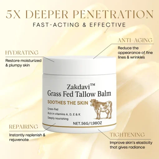 ZAKDAVI™ Grass Fed Tallow Balm